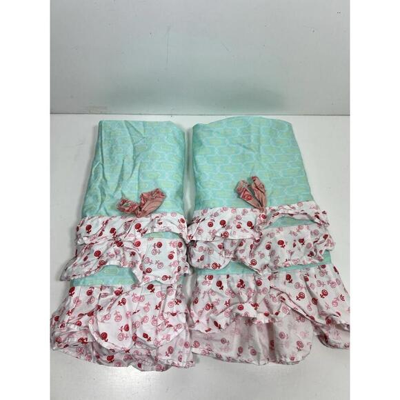 Other - Beddys Pillow Shams Set Of 2 Ruffles Cotton Blue Floral Little Girl
